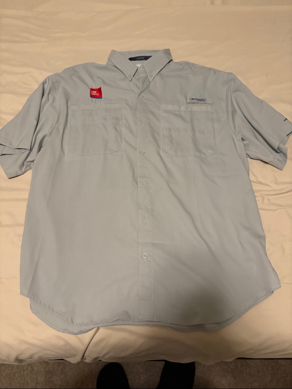 Columbia PFG Tamiami II Men’s Light Grey Short-Sleeve Button-Down Shirt